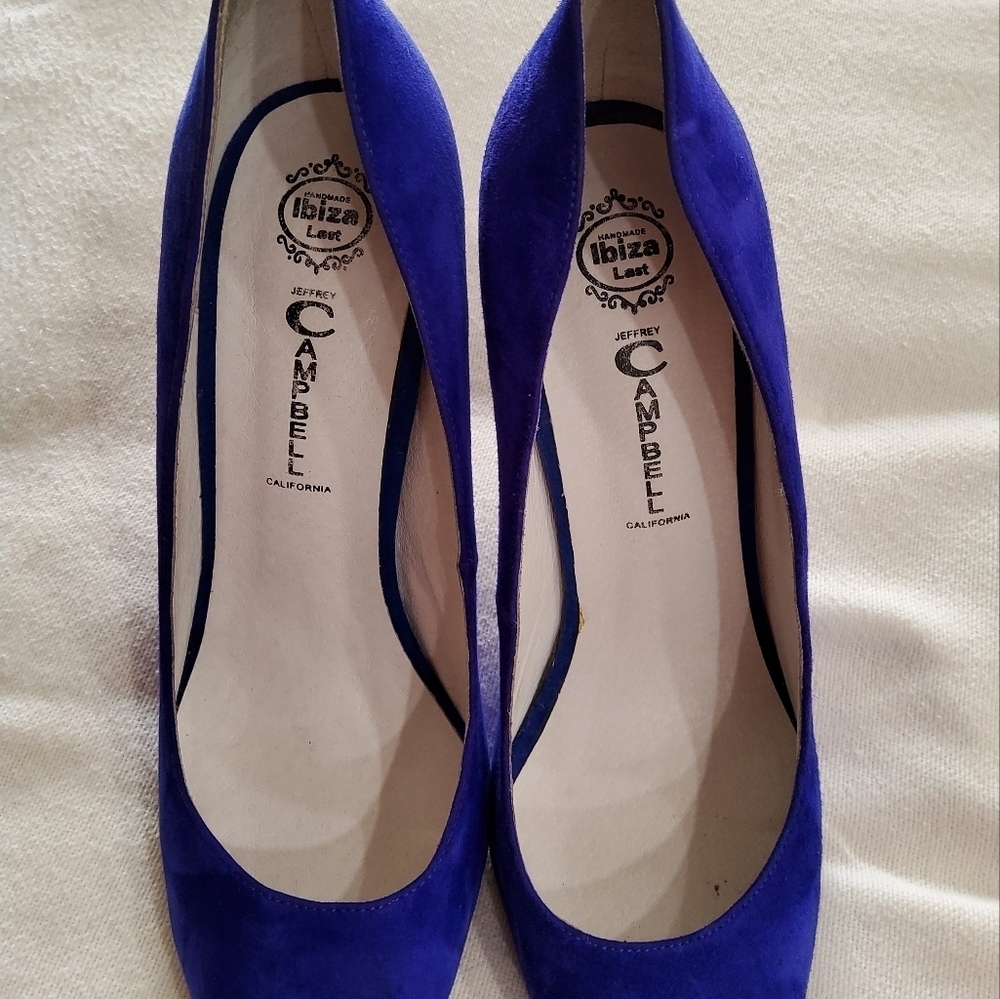 Jeffrey Campbell California Suede Heels Size 8 - Picture 7 of 10